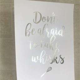 Kitchen Quote Print - Silver - thumbnail 2