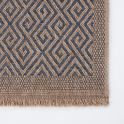 Nature Collection Geometric Outdoor Rug - Blue / 80 x 150 cm - thumbnail 4
