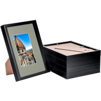 "3D Shadow Box Frames with A5 Mount - A4 (8"" x 12"") - Black - Pack of 5 - Grey"