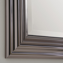 Dark Chrome Wall Mirror - Chrome / 130cm / 76cm - thumbnail 2