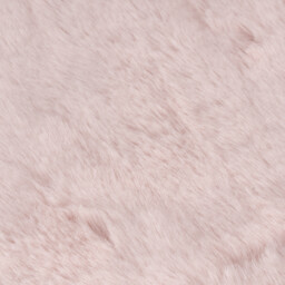 Rabbit Faux Fur Throw - Blush / Medium - thumbnail 3