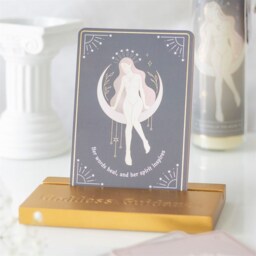 Goddess Energy Affirmation Cards With Wooden Stand - Gold - thumbnail 5
