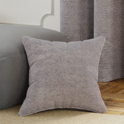 Pair of Royale Boucle Cushion Covers - 43x43cm - Cases Only - Silver - thumbnail 5