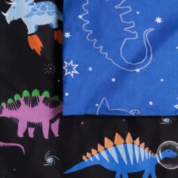 Space Dino Reversible Duvet Set - Navy / Junior - thumbnail 5