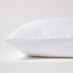 Organic Egyptian Cotton Pillowcase, Housewife Style - White / 40cm / 100 Organic egyptian cotton - thumbnail 2