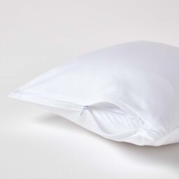 Organic Egyptian Cotton Pillowcase, Housewife Style - White / 40cm / 100 Organic egyptian cotton - thumbnail 3