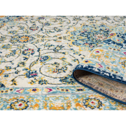 San Marino Living Room Area Rug - Low Pile Medallion Floral Design Muti Coloured - Multi Coloured / 290cm - thumbnail 5