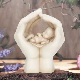 Shelter Baby in Cradled Hand Figurine - 17.5cm - thumbnail 2