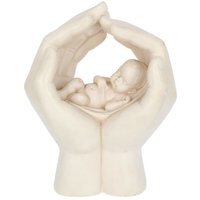 Shelter Baby in Cradled Hand Figurine - 17.5cm