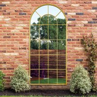 Arcus Gold Arched Garden Mirror - Gold - image 1