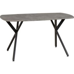 Athens Rectangular Dining Table - Concrete Effect - thumbnail 2
