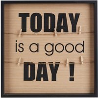 Maren Today Is A Good Day Peg Photo Frame - Black & Natural