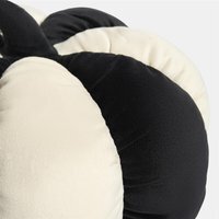 OHS Velvet Stripe Pumpkin Cushion - Monochrome