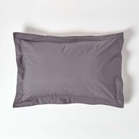 200 Thread Count Egyptian Cotton Oxford Pillowcase - Dark Grey