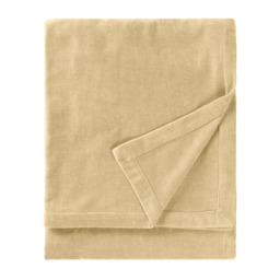 Heavy Chenille Velvet Throw - Natural / 180cm - thumbnail 2