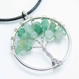Tree of Life Pendant Jewelry in Jade for Harmony, Prosperity - Green - thumbnail 2