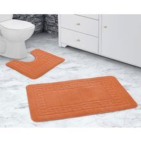 Greek Key Bath Set - Orange