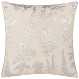 Sophia Floral Jacquard Cushion - Natural / Polyester - thumbnail 2