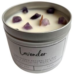Aluminium Tin Candle - White / Lavender - thumbnail 2