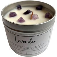 Aluminium Tin Candle - White / Lavender - thumbnail 1