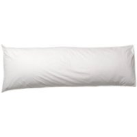 Bellissimo 400 TC Cotton Bolster Pillowcase Pair - White