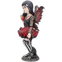 Little Shadows Hazel Gothic Fantasy Cat Fairy Ornament - 16cm - thumbnail 1