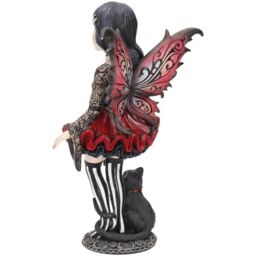 Little Shadows Hazel Gothic Fantasy Cat Fairy Ornament - 16cm - thumbnail 4