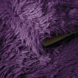 Supersoft Shaggy High Pile Rug - Purple / 60x110 - thumbnail 3