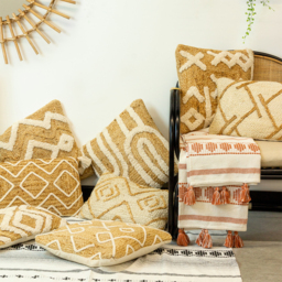 Mynu Braided Jute Cushion - Natural - thumbnail 2