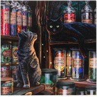 Lisa Parker's Magical Emporium Light Up Canvas Plaque - Black - image 1