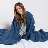 Quilted Weighted Blanket - Navy / 150cm - image 1