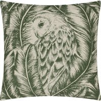 Albus Jacquard Cushion - Forest Green / Polyester