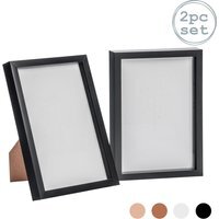 "8x12"" A4 3D Box Photo Frame Pack of 2 - Black" - thumbnail 1