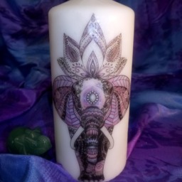Pillar Candle Elephant - Yellow / 3 - thumbnail 2