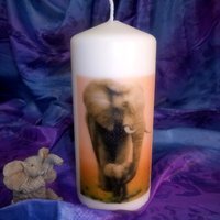 Pillar Candle Elephant - Yellow / 3 - thumbnail 1