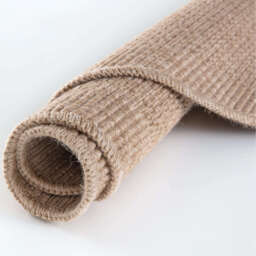 Nature Collection Checkered Circle Outdoor Rug - Beige - thumbnail 4