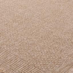 Nature Collection Checkered Circle Outdoor Rug - Beige - thumbnail 3