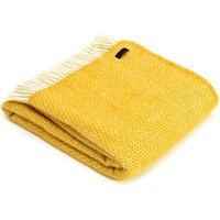 Beehive Wool Throw - Yellow