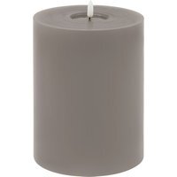 Melt Effect 6X8 Led Wax Candle - Grey