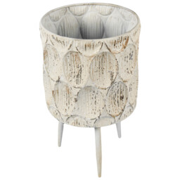 Isla Metal Planter 35cm - Cream - thumbnail 3