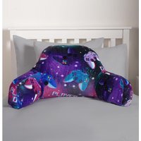Kids Neon Gaming Fleece Cuddle Cushion - Purple