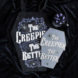 Creepy Charm Coffin Sign For Eerie Decor Lovers - Grey - thumbnail 2