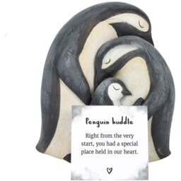 Family Penguin Ornament (Height) 11 cm - Two Tone - thumbnail 2