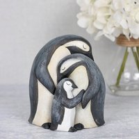 Family Penguin Ornament (Height) 11 cm - Two Tone - thumbnail 1