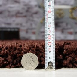 Soft Thick Luxury Modern Shaggy Rug Brown - Brown / 657039315171 - thumbnail 3