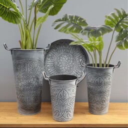 The Mia Stone Series Vase - Grey / 40cm - thumbnail 2