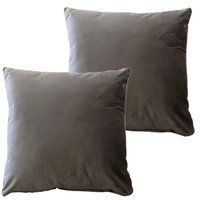 Matte Velvet Cushion Cover - Charcoal