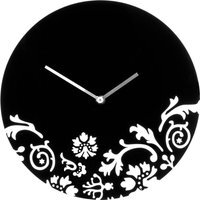 Issak 30cm Dia Black Wall Clock - Black