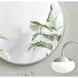 Emma Round Silver Frame Wall Mirror OLD - Silver / 80cm - thumbnail 4
