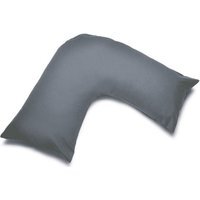 Easycare Percale V-Shaped Orthopaedic Pillowcase - Grey